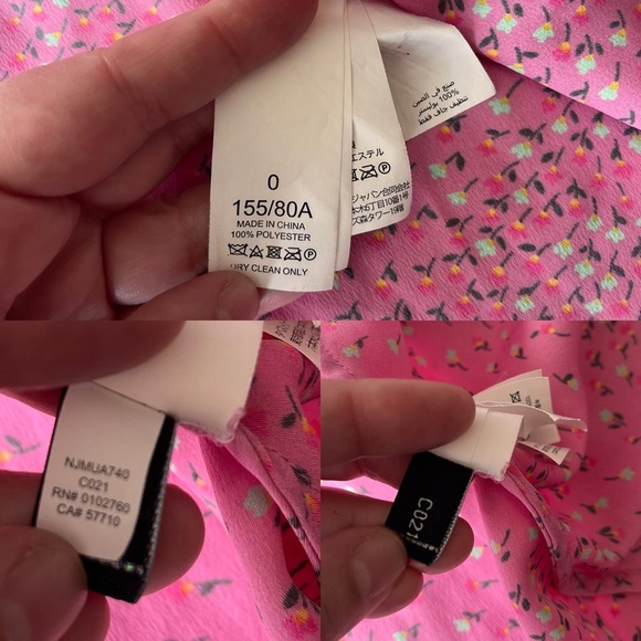 Kate Spade New Meadow Faux Wrap Wrap Dress 0 Floral Pink - Picture 14 of 15